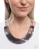 Paparazzi Necklace - Cylindrical Craze - Silver