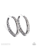 Paparazzi Earring - GLITZY By Association - Gunmetal