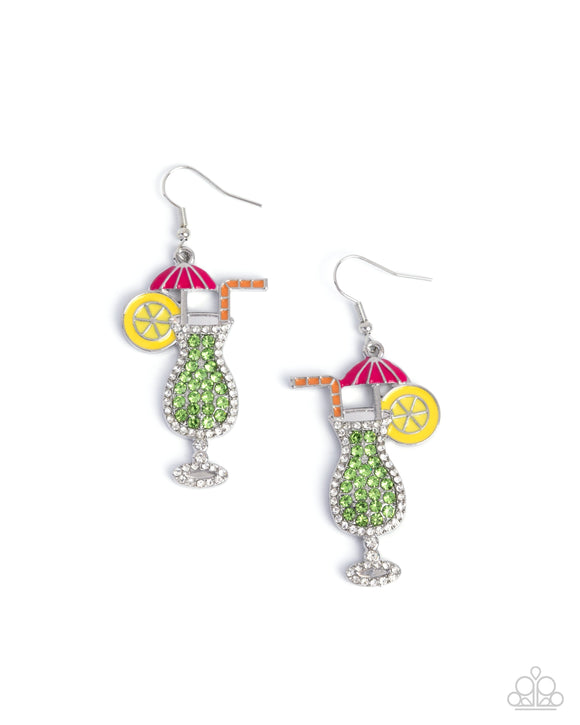 Paparazzi Earring - Delightful Daiquiri - Green