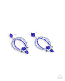 Paparazzi Earring - Karma Knockout - Blue