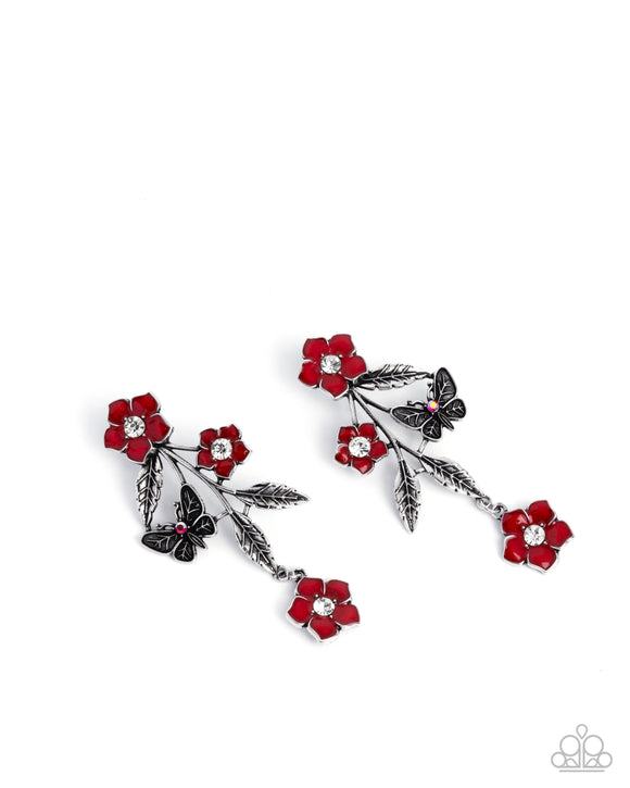 Paparazzi Earring - Whimsical Weekend - Red