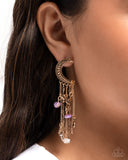Paparazzi Earring - Crescent Call - Purple