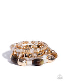 Paparazzi Bracelet - Malibu Minimalist - Brown