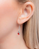 Paparazzi Necklace - Scintillating Stars - Red