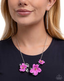 Paparazzi Necklace - Floral Forecast - Purple