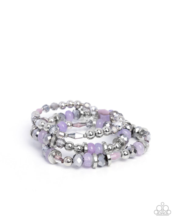 Paparazzi Bracelet - Naturally Noteworthy - Purple