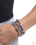 Paparazzi Bracelet - Naturally Noteworthy - Purple