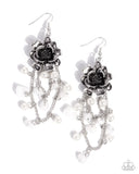 Paparazzi Earring PREORDER - Carefree Cascade - White