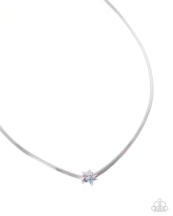 Paparazzi Necklace - Straight Up Stellar - Blue