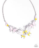 Paparazzi Necklace - Floating Feature - Yellow