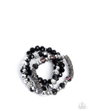 Paparazzi Bracelet - Faceted Fusion - Black