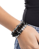Paparazzi Bracelet - Faceted Fusion - Black