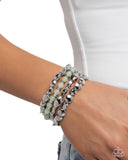 Paparazzi Bracelet - Colorful Campaign - Green