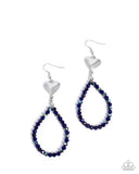 Paparazzi Earring - Treasured Teardrops - Blue