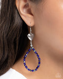 Paparazzi Earring - Treasured Teardrops - Blue
