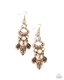 Paparazzi Earring - Santa Fe Sashay - White