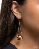 Paparazzi Earring - Edgy Emphasis - Silver