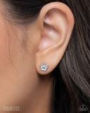 Paparazzi Earring - Impending BLOOM - Silver