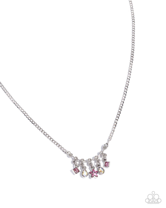 Paparazzi Necklace - Shape Symphony - Pink