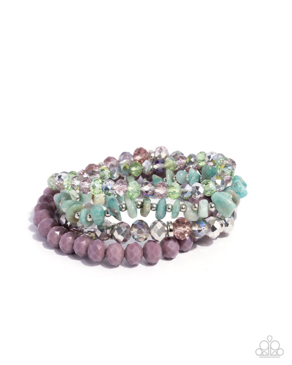Paparazzi Bracelet - Secure Stones - Purple