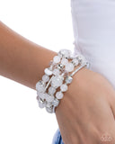 Paparazzi Bracelet - Endearing Ease - White
