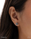 Paparazzi Earring - Royal Grounds - Silver
