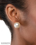 Paparazzi Earring - Preppy Princess - White