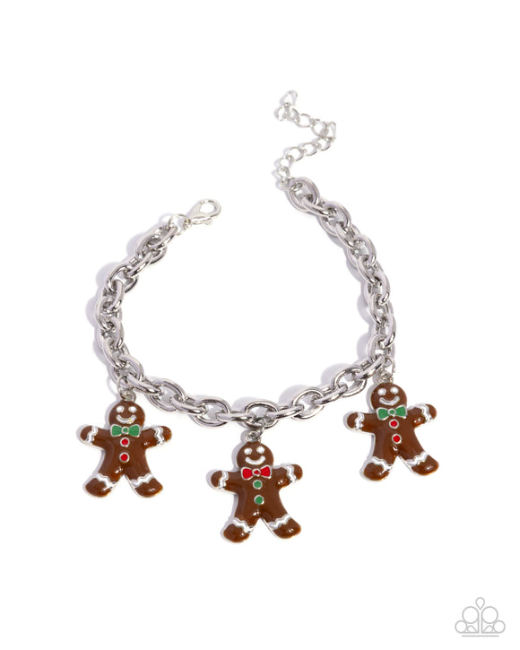 Paparazzi Bracelet - Gingerbread Glitz - Brown