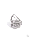 Paparazzi Ring - Abstract Adoration - White