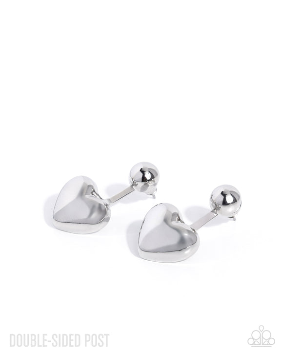 Paparazzi Earring - Flirty Finale - Silver