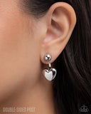 Paparazzi Earring - Flirty Finale - Silver