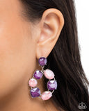 Paparazzi Earring - Suitable Shimmer - Purple