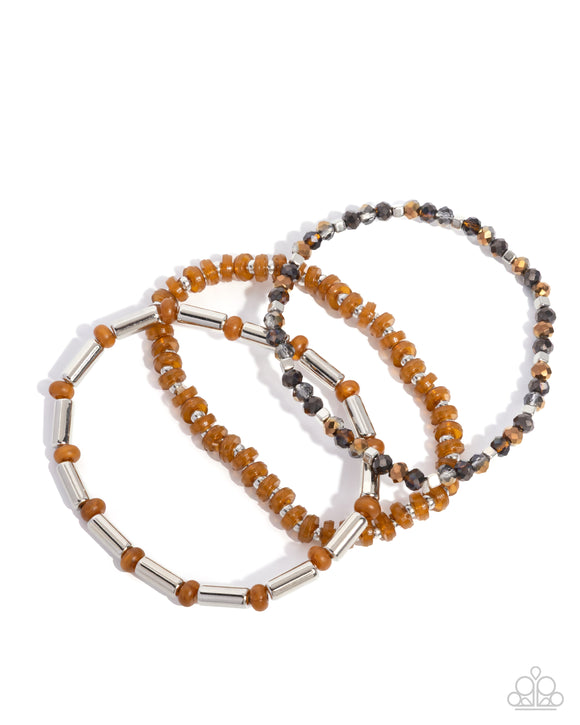 Paparazzi Bracelet - Flash of Fashion - Brown