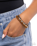 Paparazzi Bracelet - Flash of Fashion - Brown