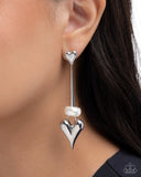 Paparazzi Earring - I Feel Loved - White