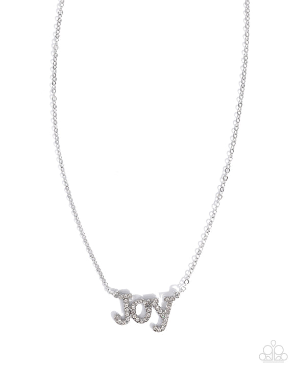 Paparazzi Necklace - How Great Our Joy - White