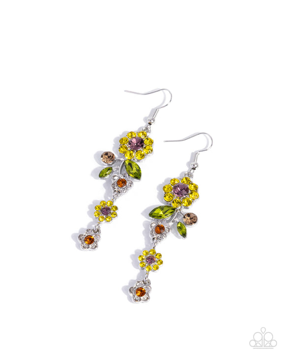 Paparazzi Earring - Better Bouquet - Yellow