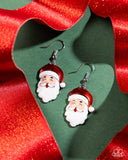 Paparazzi Earring - Santa Baby - Red