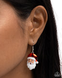 Paparazzi Earring - Santa Baby - Red