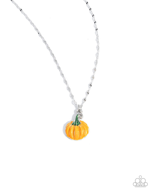 Paparazzi Necklace - Pumpkin Patch - Orange