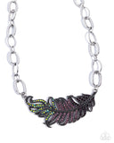 Paparazzi Necklace - Popping Peacock - Purple