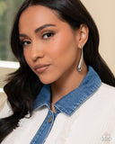 Paparazzi Earring - Elongated Effort - Silver