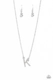 Paparazzi Necklace - INITIALLY Yours - White