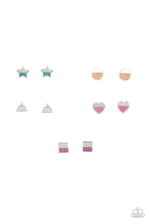 Paparazzi Earring - Colored Shapes - Starlet Shimmer