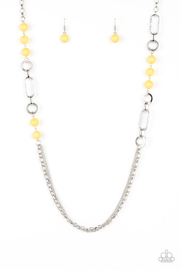 Paparazzi Necklace - CACHE Me Out - Yellow