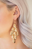 Paparazzi Earring - Contemporary Catwalk - Gold