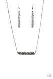 Paparazzi Necklace - Timelessly Twinkling - Black Gunmetal