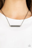 Paparazzi Necklace - Timelessly Twinkling - Black Gunmetal