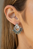 Paparazzi Earring - Crystal Canopy - White