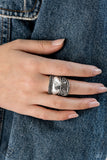 Paparazzi Ring - Texture Tantrum - Silver
